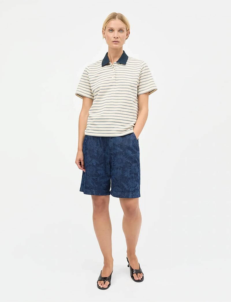 Mads Nørgaard - Lazor Denim Sui Short - casual shorts - sunflower aop - 0
