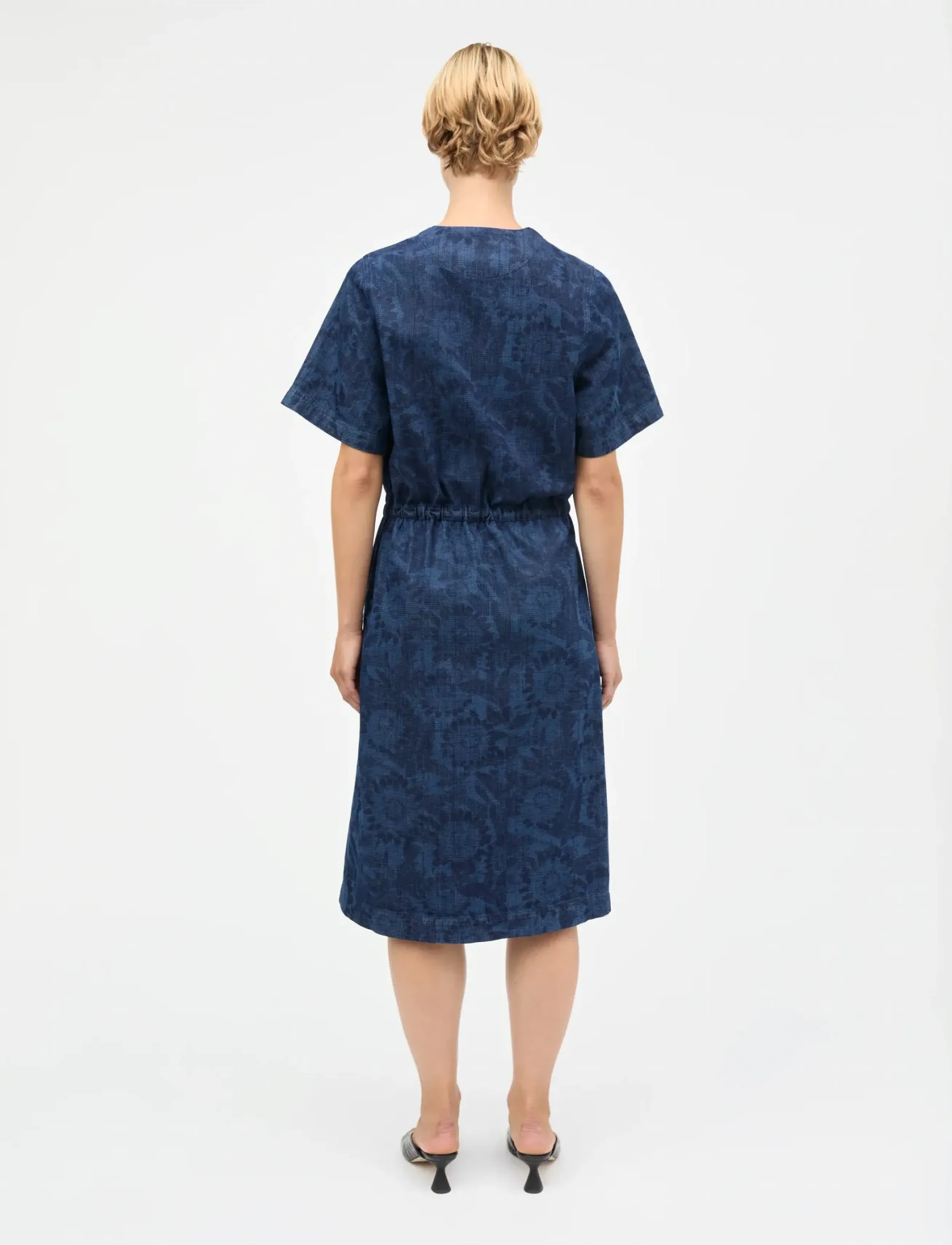 Mads Nørgaard - Lazor Denim Sanne Dress - hemdkleider - sunflower aop - 2
