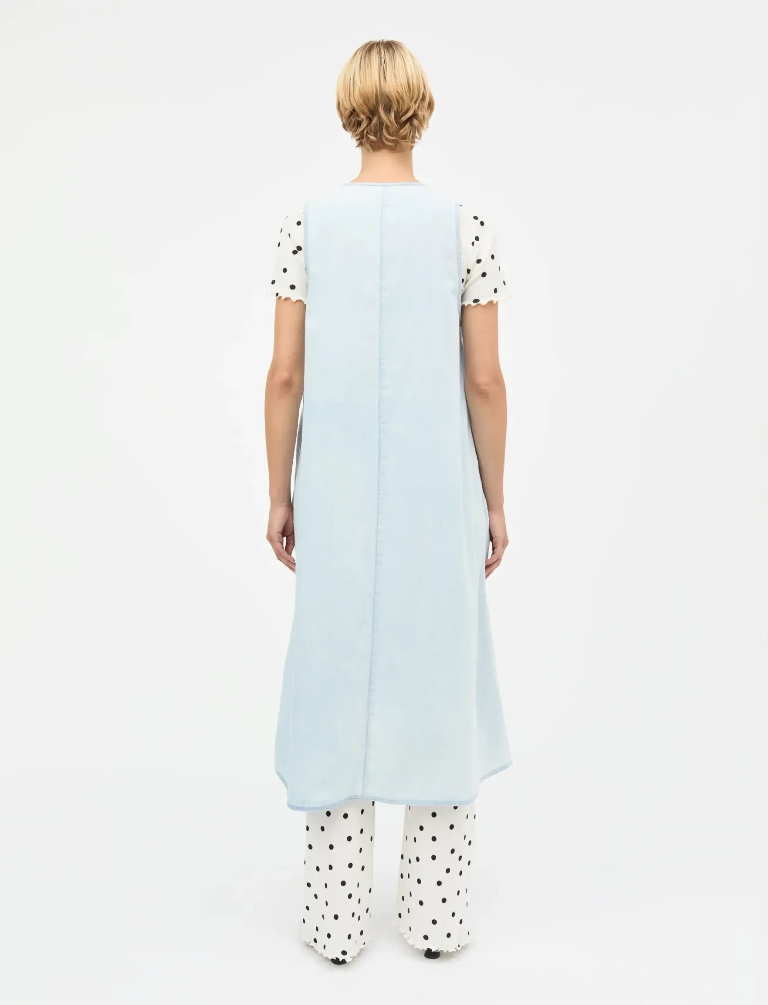 Mads Nørgaard - Air Denim Pauline Dress - robes d'été - sunbleached blue - 2