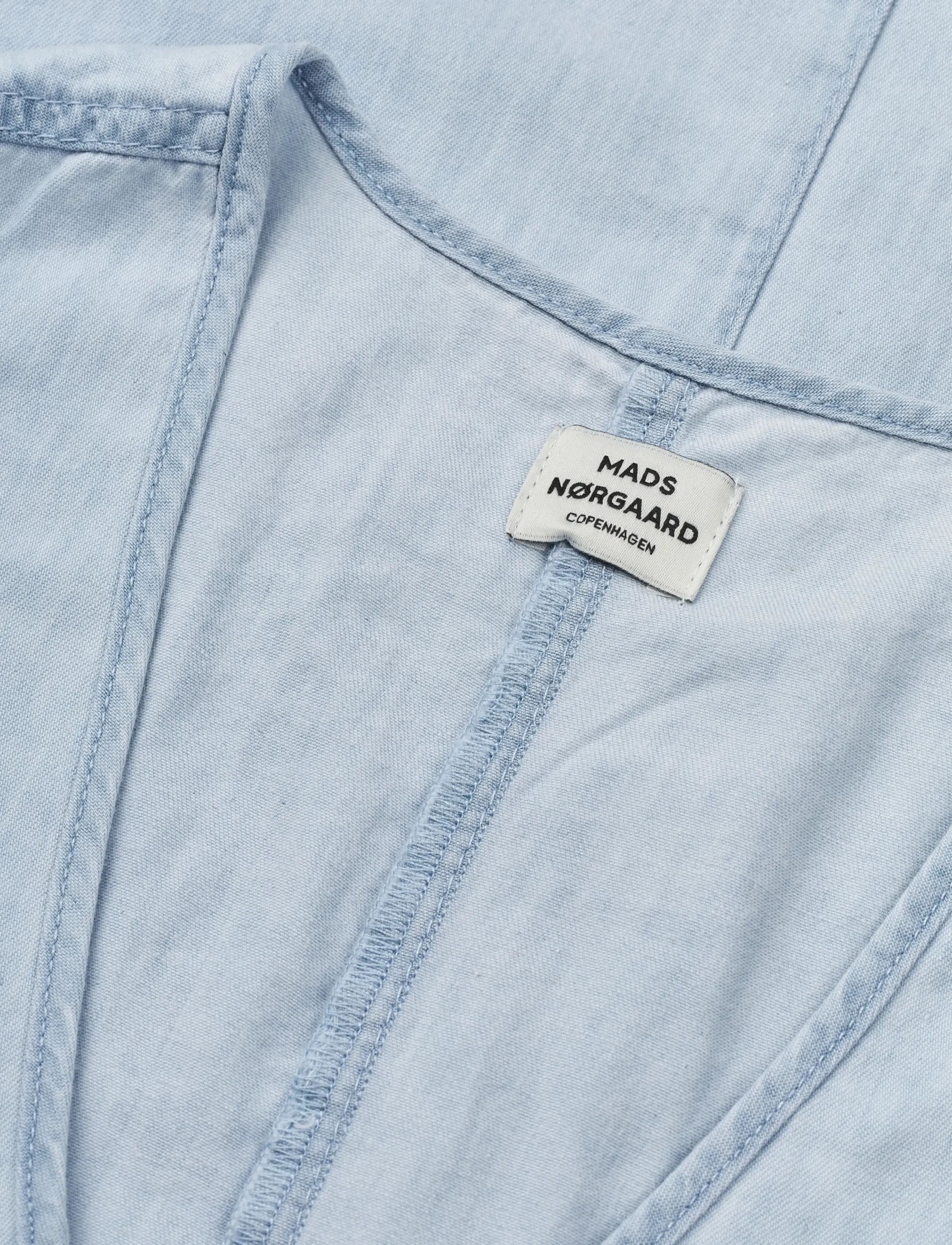 Mads Nørgaard - Air Denim Pauline Dress - robes d'été - sunbleached blue - 3