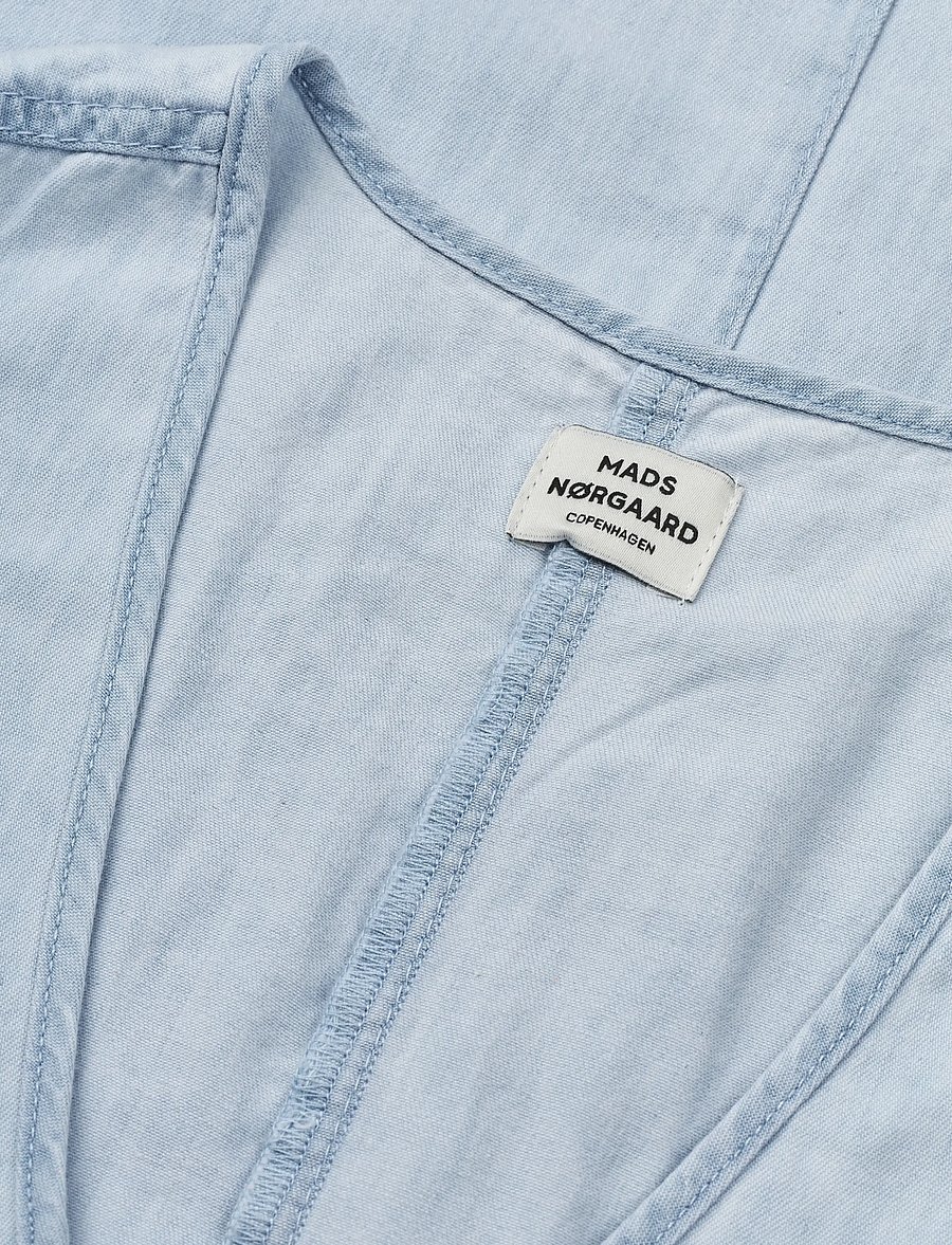 Mads Nørgaard - Air Denim Pauline Dress - sommerkleider - sunbleached blue - 3