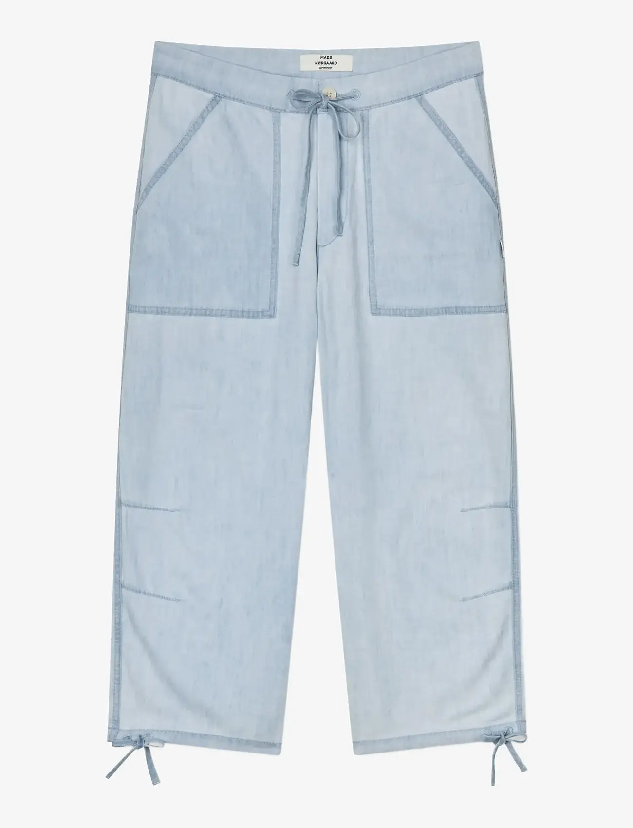 Mads Nørgaard - Air Denim Anni Pants - culotte püksid - sunbleached blue - 1