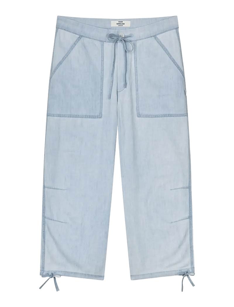 Mads Nørgaard - Air Denim Anni Pants - culotte püksid - sunbleached blue - 1