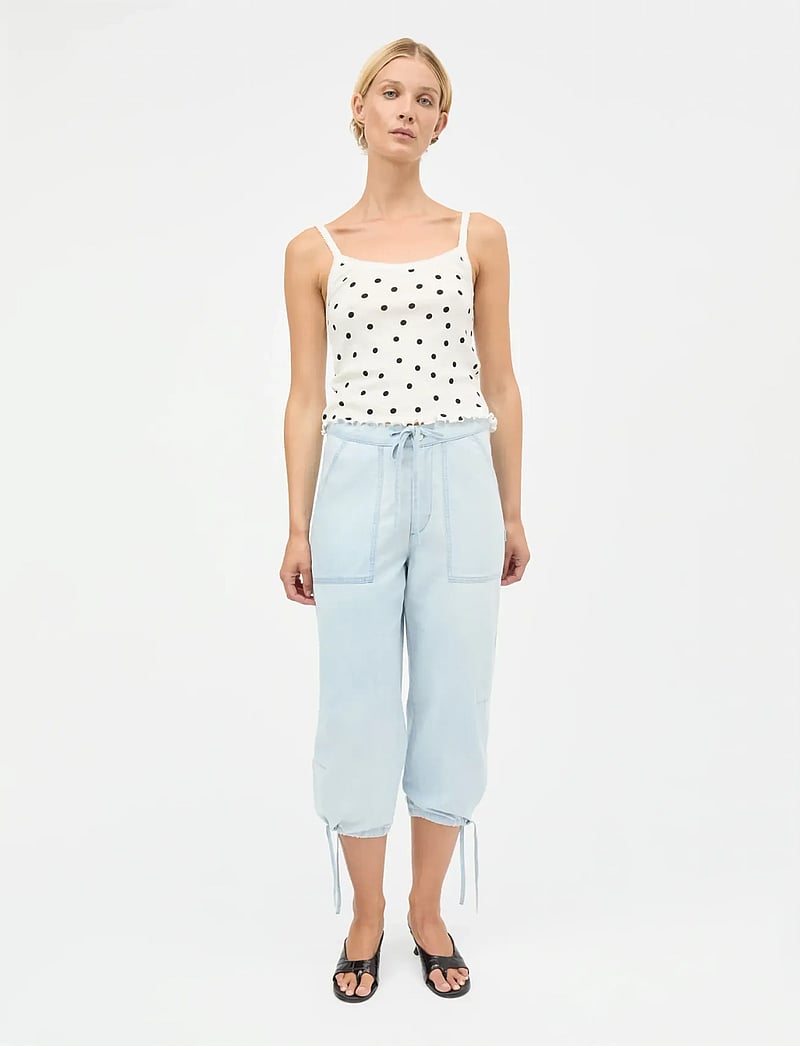 Mads Nørgaard - Air Denim Anni Pants - culotte püksid - sunbleached blue - 0
