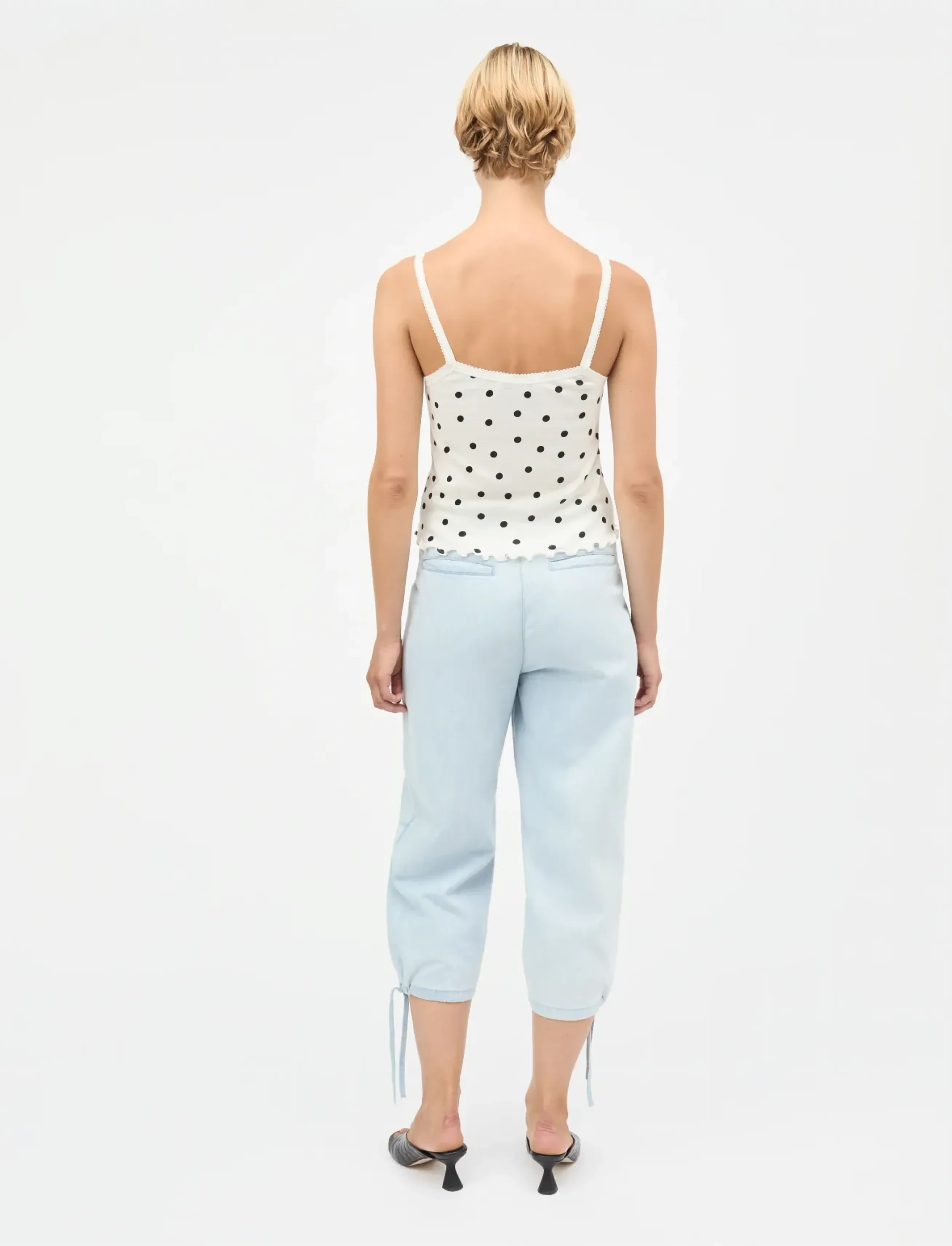 Mads Nørgaard Air Denim Anni Pants cargobyxor dam – bild 2