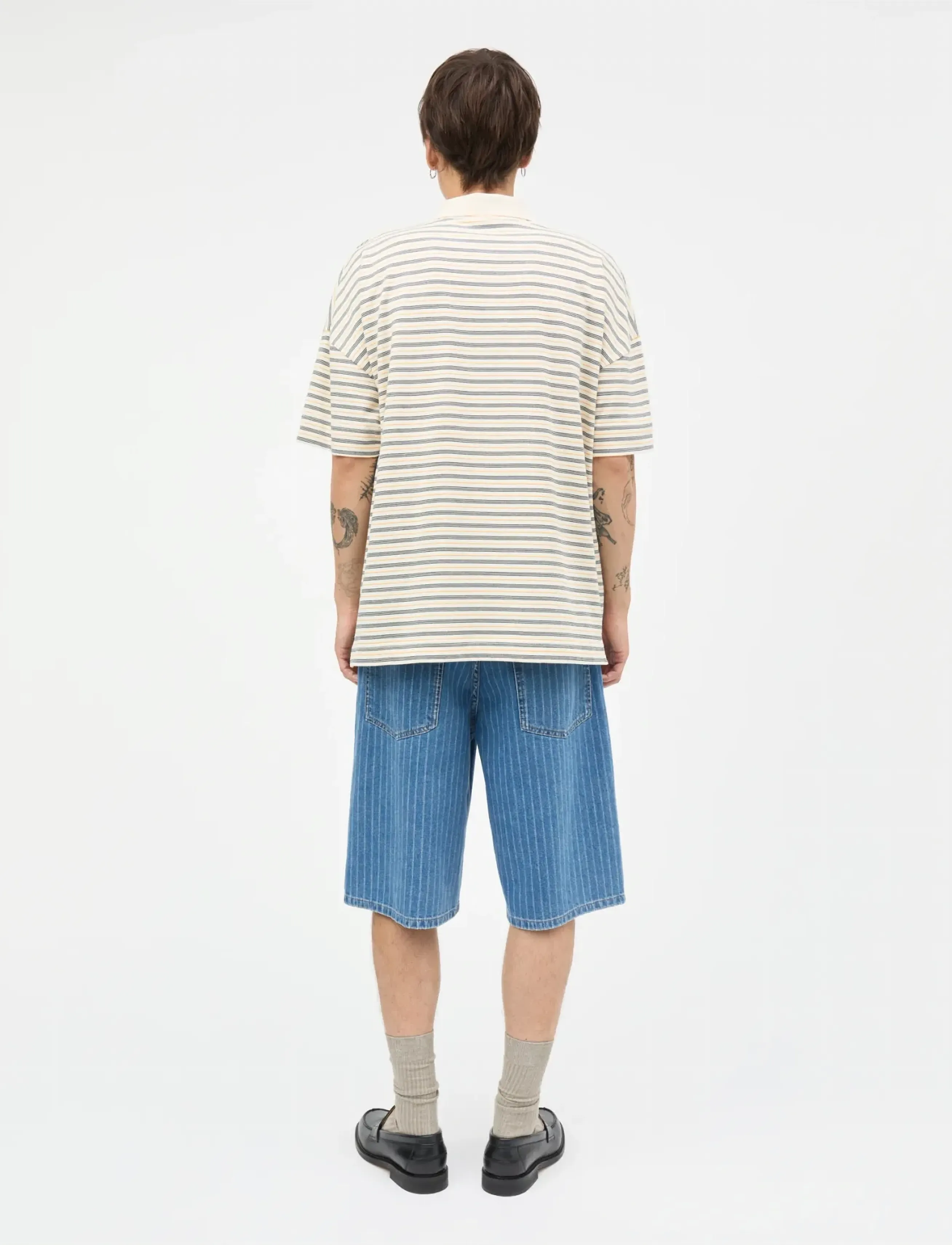 Mads Nørgaard - Light Terry Polo SS ST  Tee - polos à manches courtes - vanilla ice/sky captain/zinnia - 2