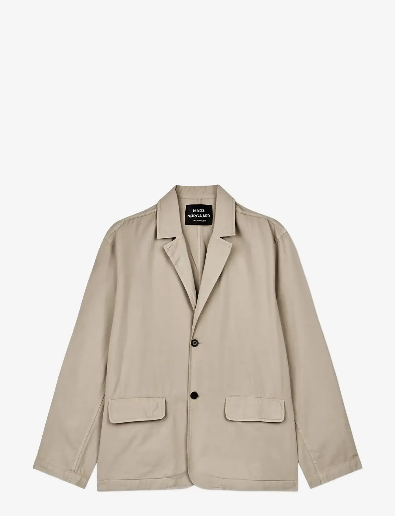 Mads Nørgaard - Dyed Weave Felix Blazer - enkeltradede blazere - plaza taupe - 1