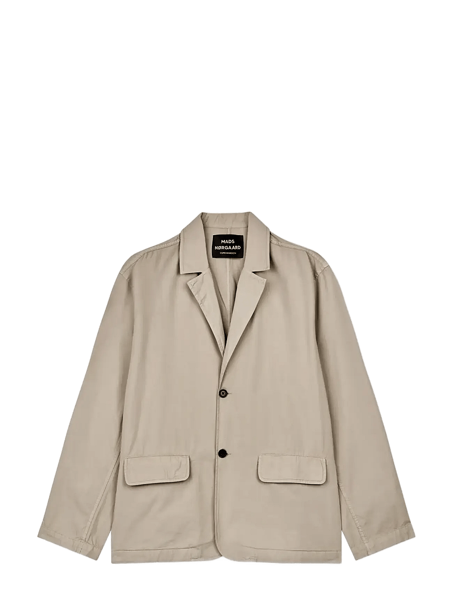 Mads Nørgaard - Dyed Weave Felix Blazer - Ühe rinnatisega pintsakud - plaza taupe - 1