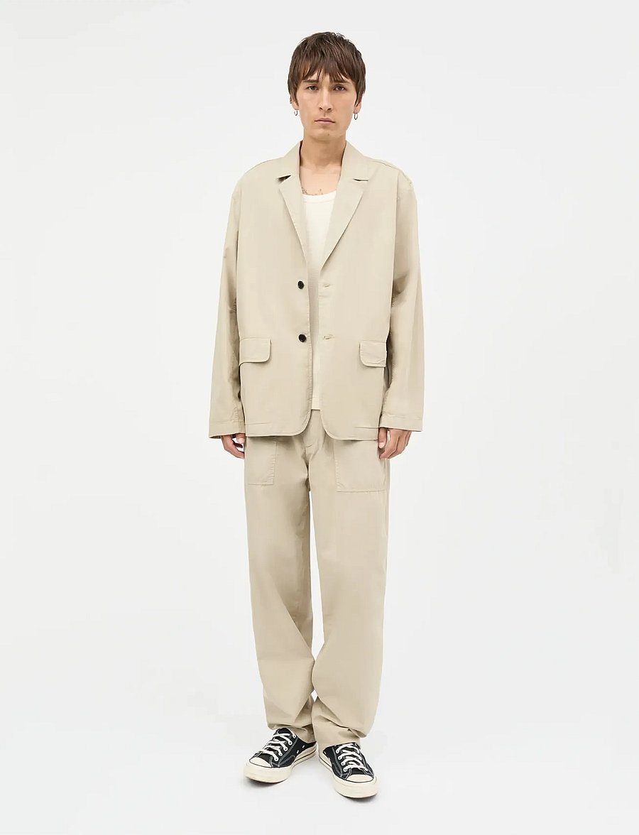 Mads Nørgaard - Dyed Weave Jay Work Pants - cargobukser - plaza taupe - 0