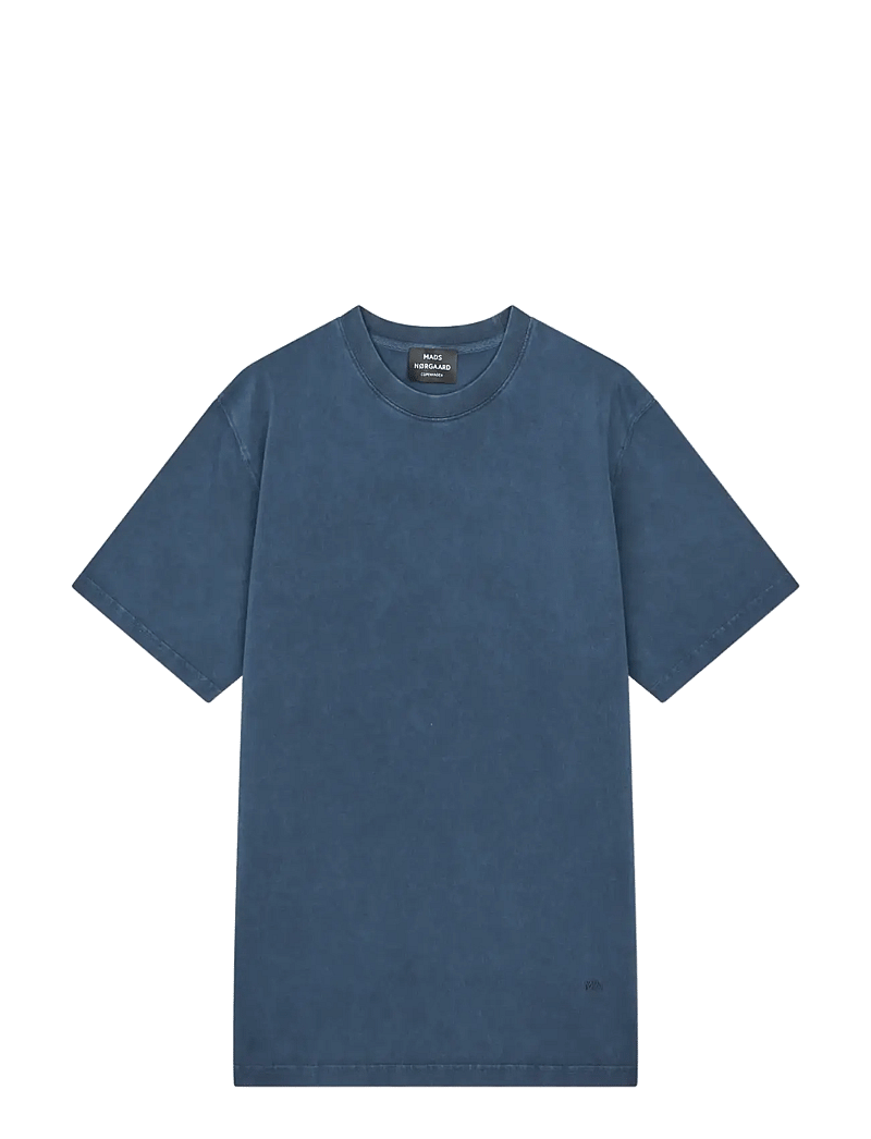 Mads Nørgaard - Combed Jersey Dye Thorbjørn Tee - kortærmede t-shirts - sky captain - 1
