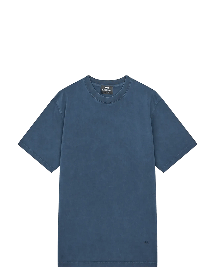 Mads Nørgaard - Combed Jersey Dye Thorbjørn Tee - kortermede t-skjorter - sky captain - 1