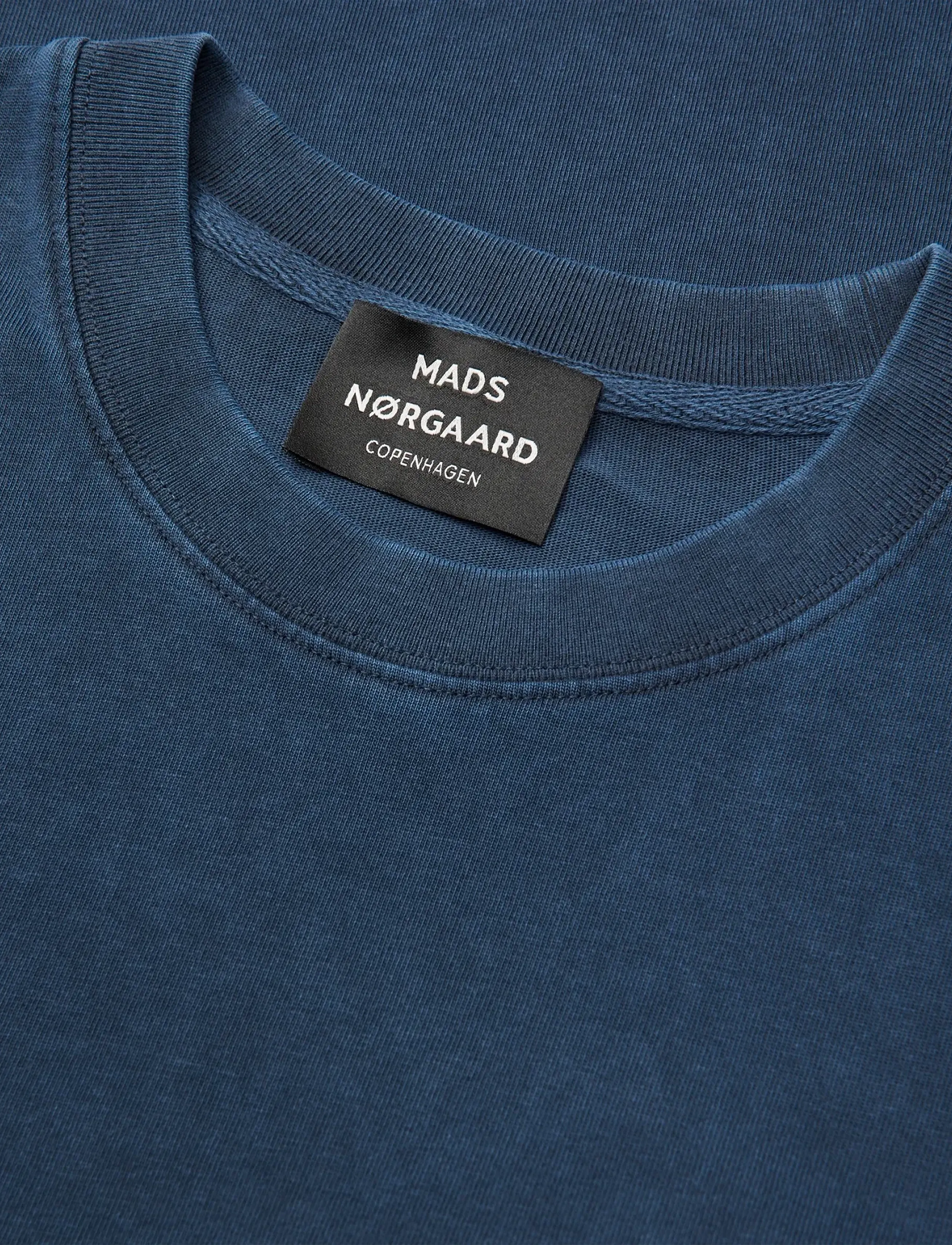 Mads Nørgaard - Combed Jersey Dye Thorbjørn Tee - short-sleeved t-shirts - sky captain - 3