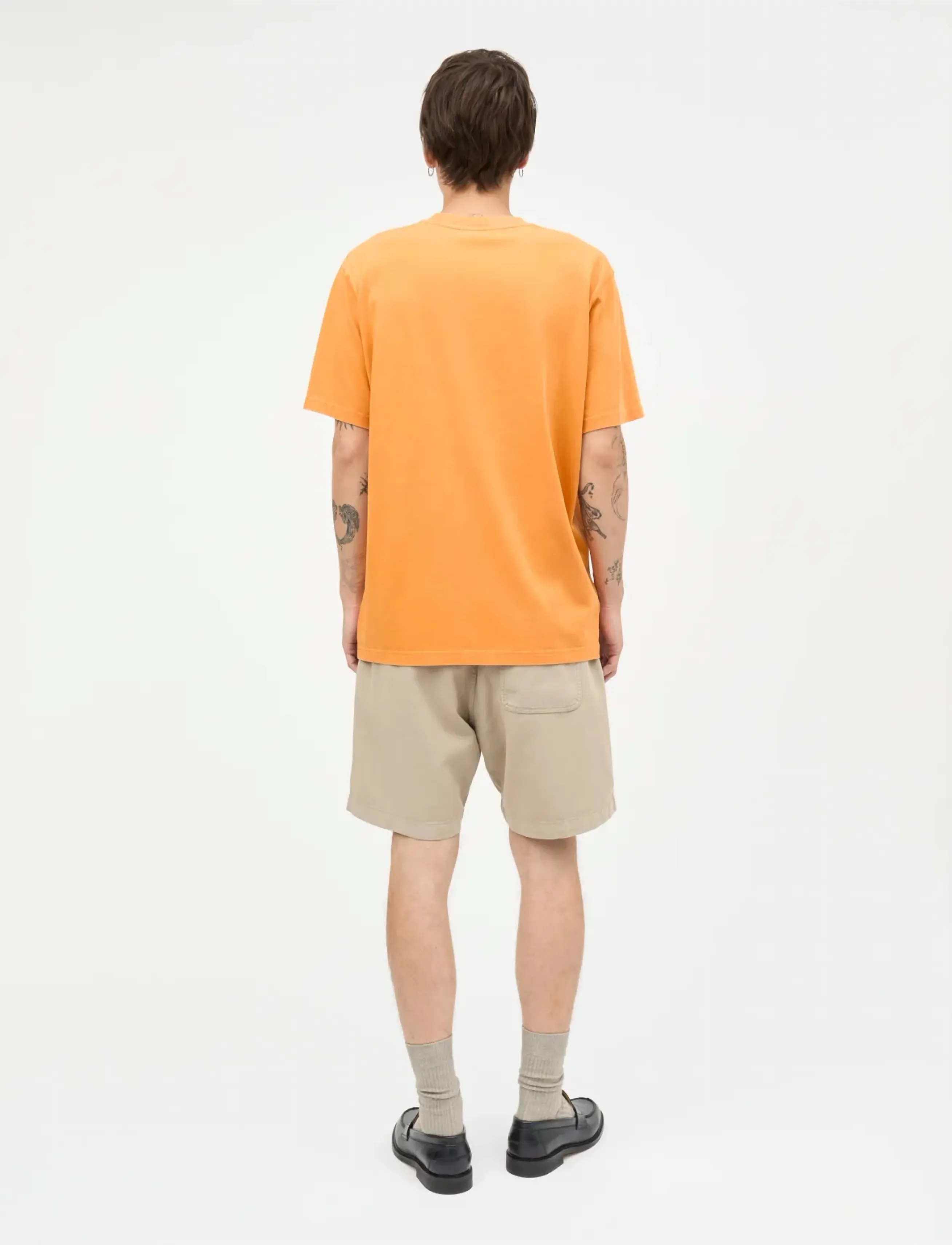 Mads Nørgaard - Combed Jersey Dye Thorbjørn Tee - short-sleeved t-shirts - zinnia - 2