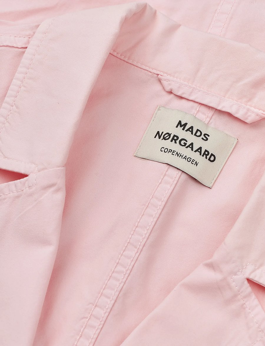 Mads Nørgaard - Dyed Weave Fever Blazer - single breasted blazers - icy pink - 3