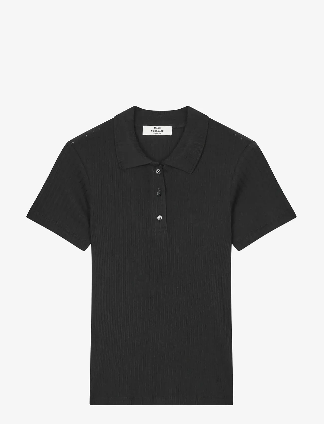 Mads Nørgaard - Pointella Layla Polo Tee - poloer - black - 1