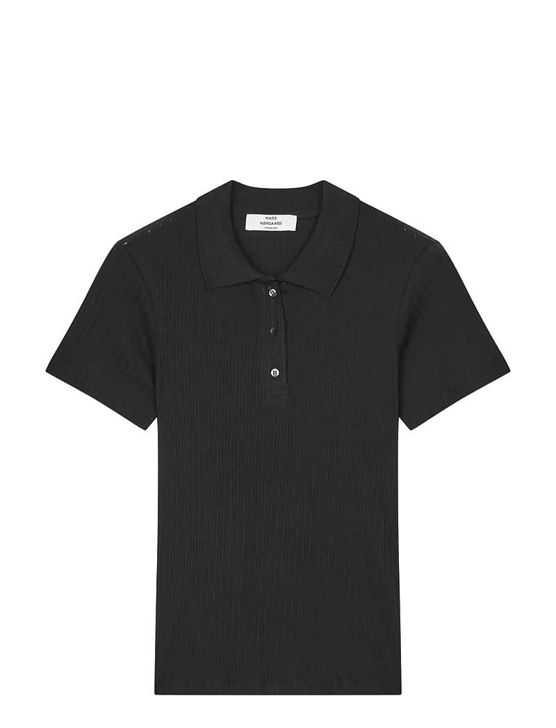 Mads Nørgaard - Pointella Layla Polo Tee - poloer - black - 1