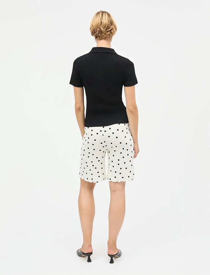 Mads Nørgaard - Pointella Layla Polo Tee - poloer - black - 2