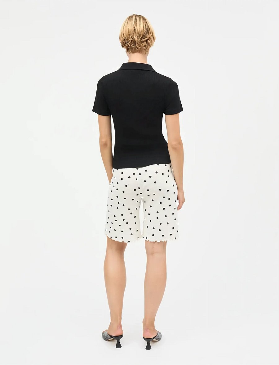 Mads Nørgaard - Pointella Layla Polo Tee - poloer - black - 2