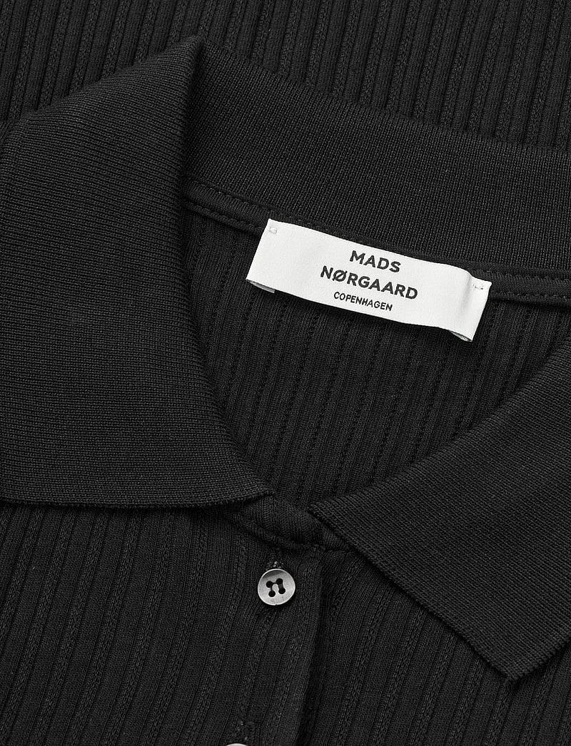 Mads Nørgaard - Pointella Layla Polo Tee - poloer - black - 3