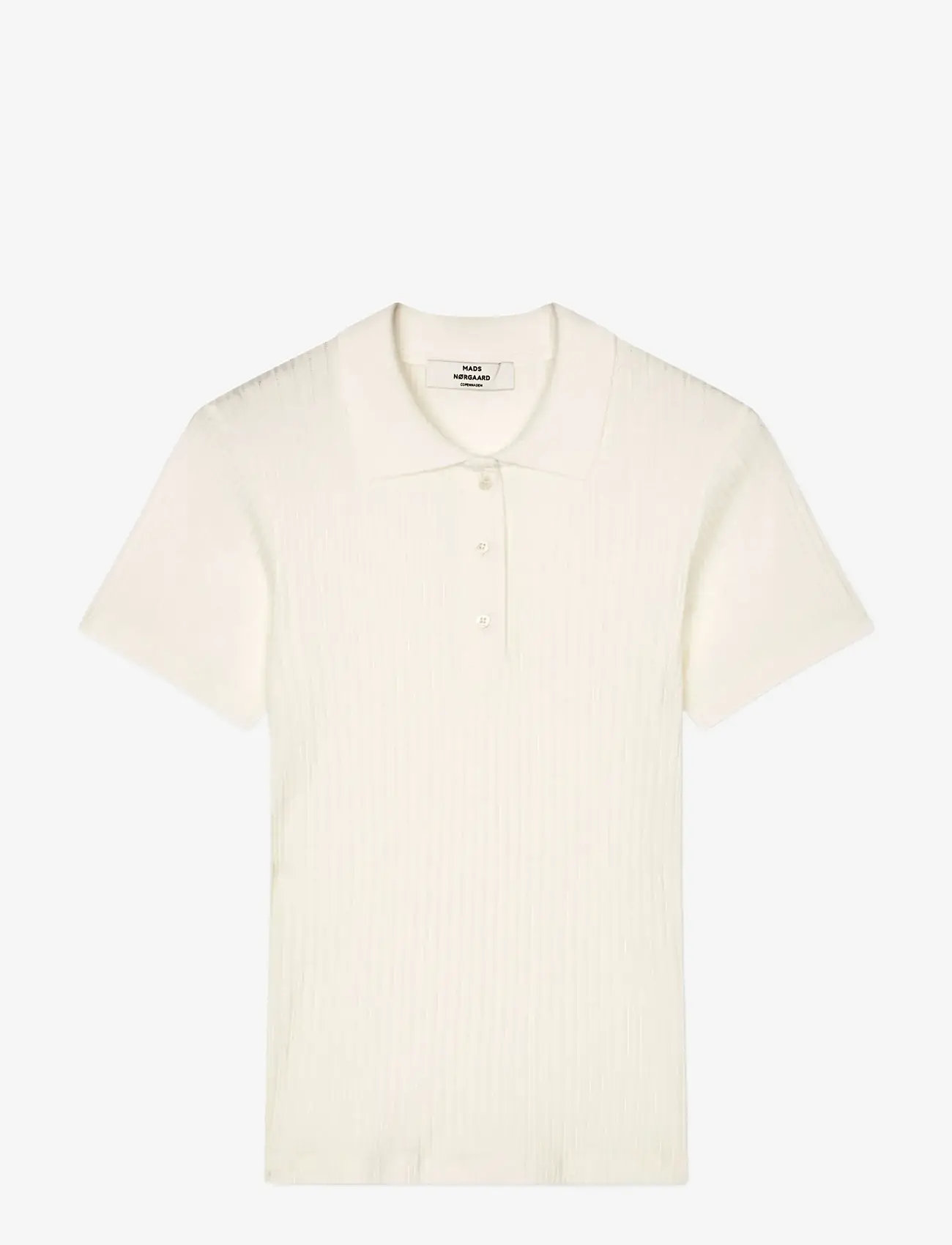 Mads Nørgaard - Pointella Layla Polo Tee - pikéer - vanilla ice - 1