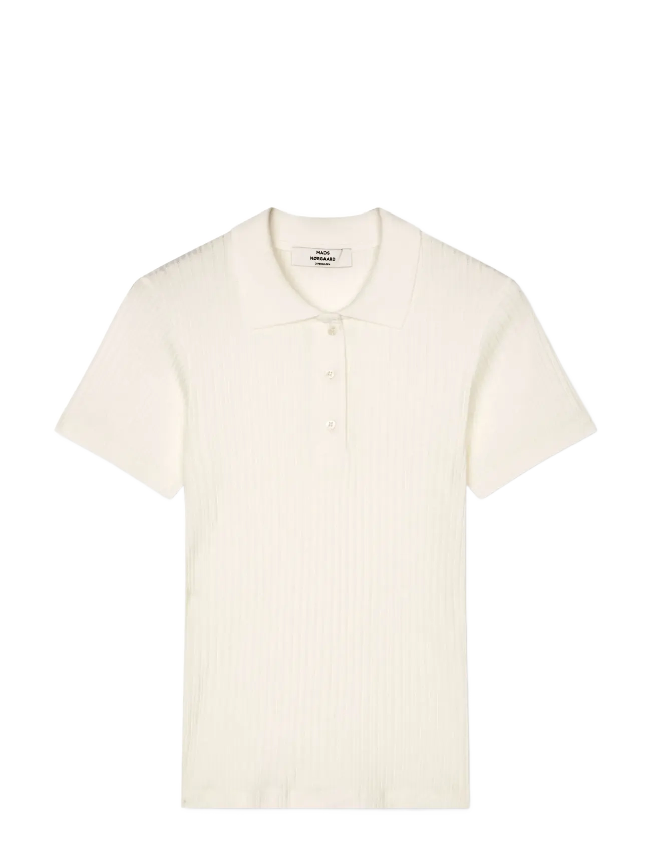 Mads Nørgaard Pointella Layla Polo Tee - Inspiration - VANILLA ICE / cream
