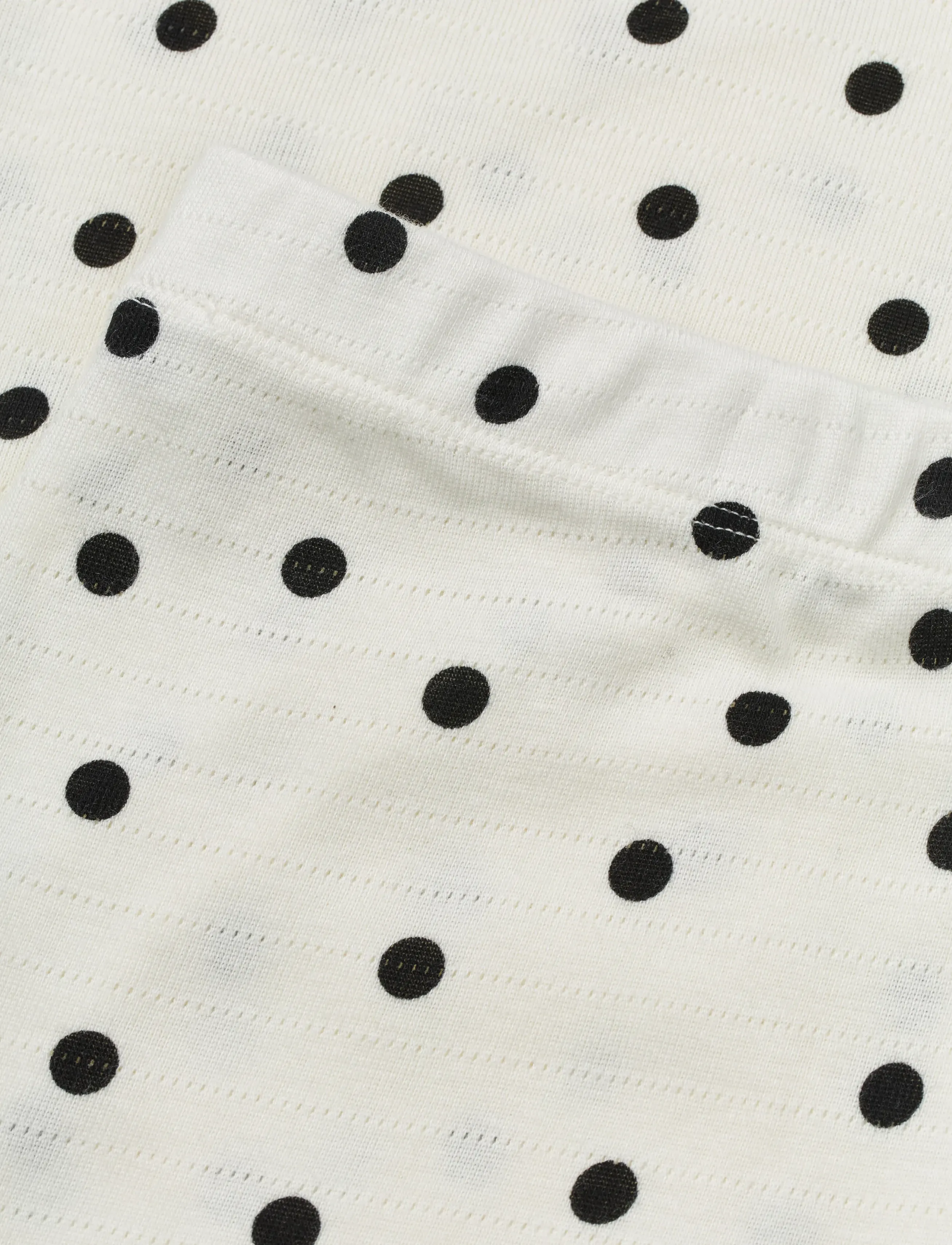 Mads Nørgaard - Pointella Volan Pants AOP - raka byxor - dot aop vanilla ice - 1