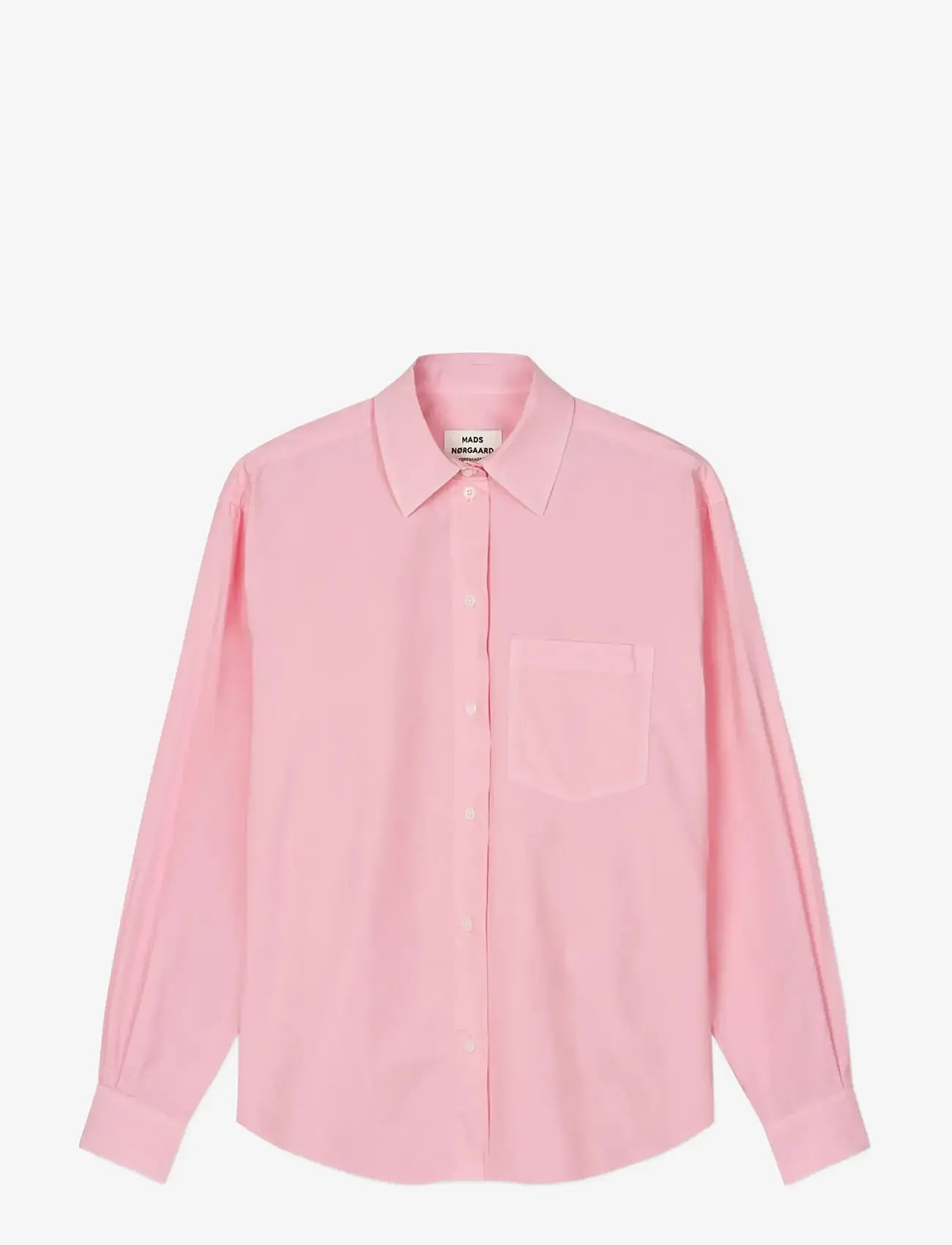 Mads Nørgaard - Crispy Poplin Carol Shirt - langærmede skjorter - icy pink - 0