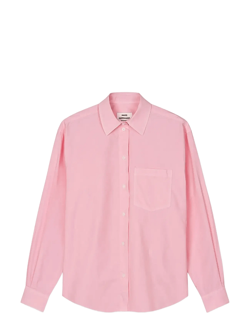 Mads Nørgaard - Crispy Poplin Carol Shirt - langærmede skjorter - icy pink - 0