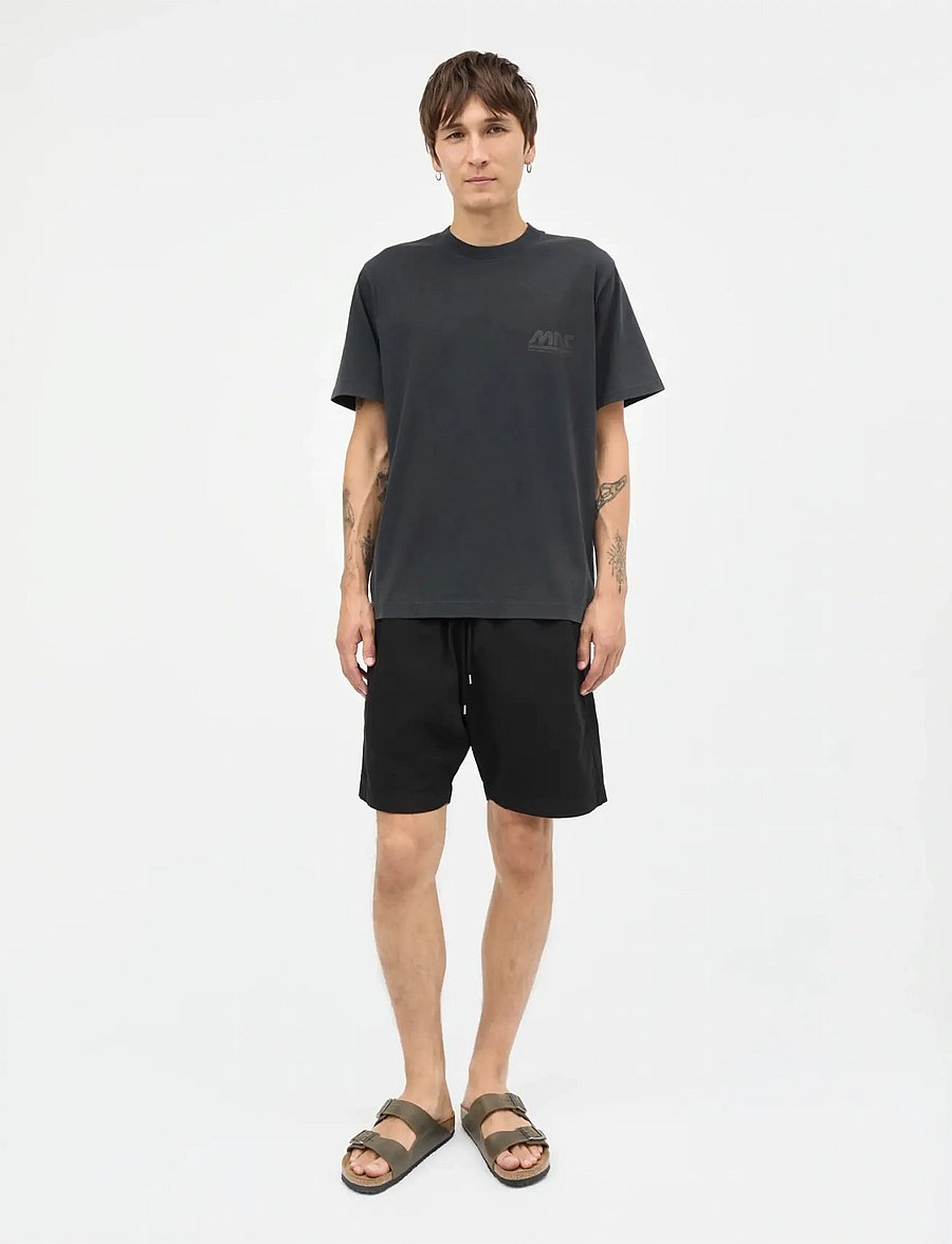 Mads Nørgaard - Cotton Jersey Frode MNC Tee - lühikeste varrukatega t-särgid - black - 0