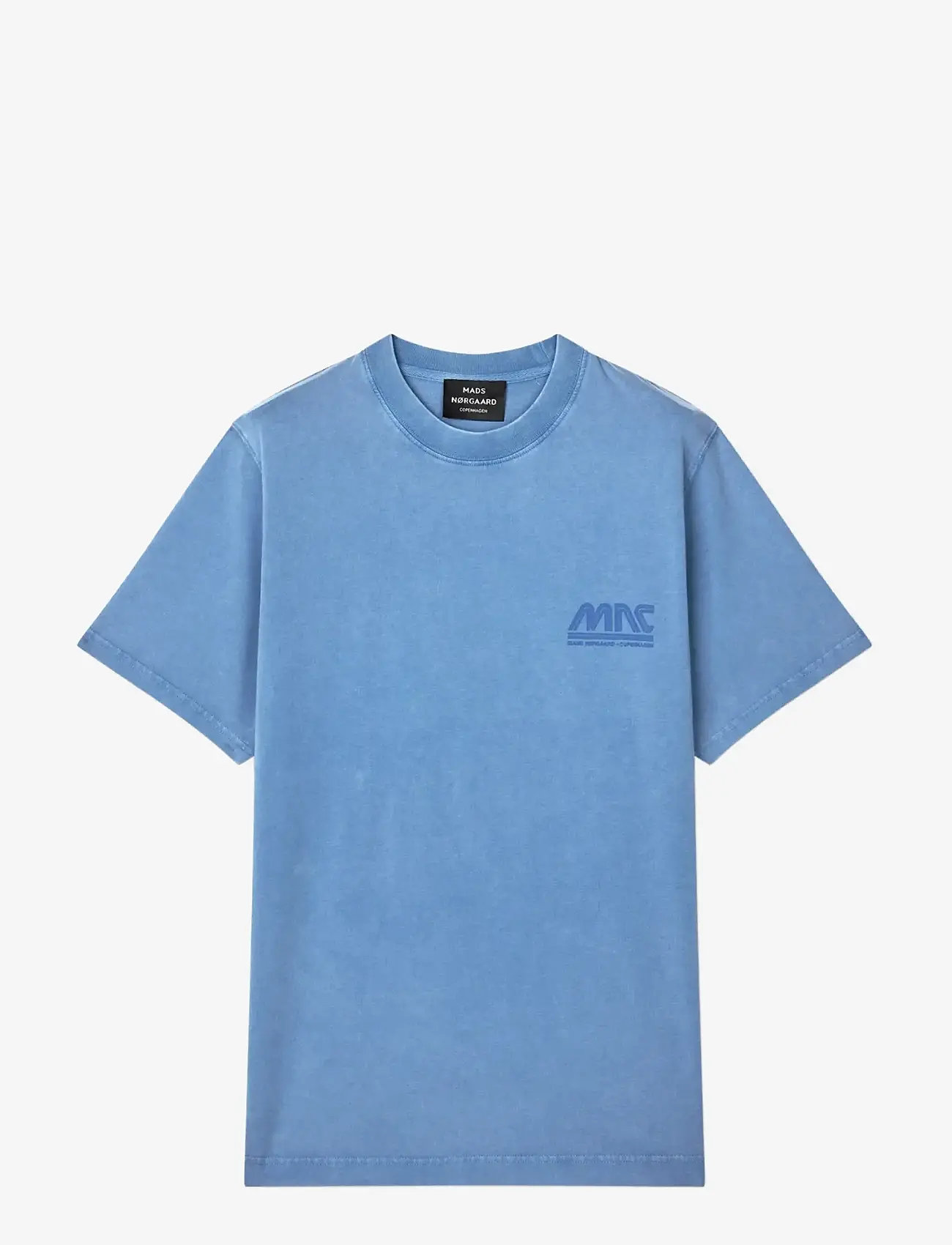 Mads Nørgaard - Cotton Jersey Frode MNC Tee - kortærmede t-shirts - riviera - 1