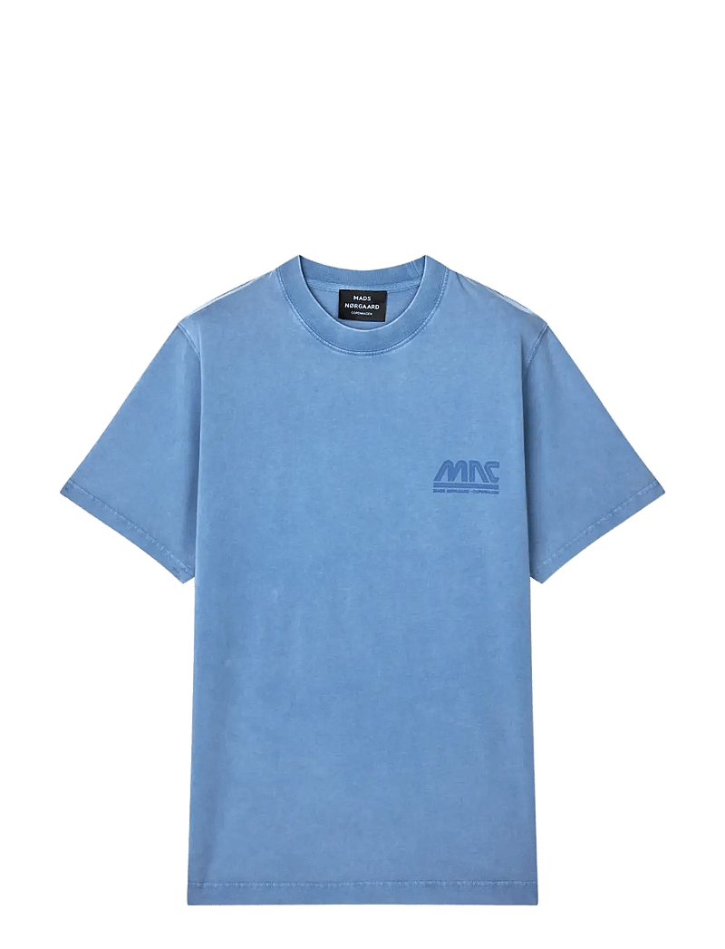 Mads Nørgaard - Cotton Jersey Frode MNC Tee - kortærmede t-shirts - riviera - 1