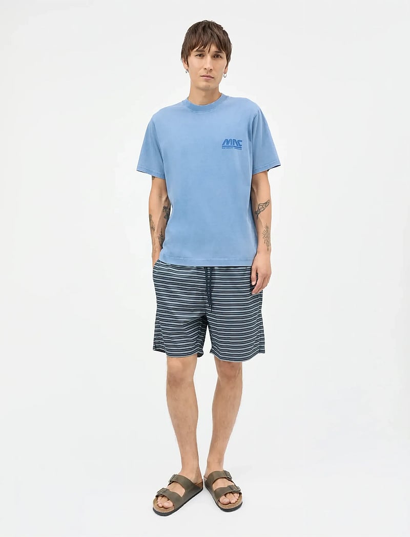 Mads Nørgaard - Cotton Jersey Frode MNC Tee - kortærmede t-shirts - riviera - 0