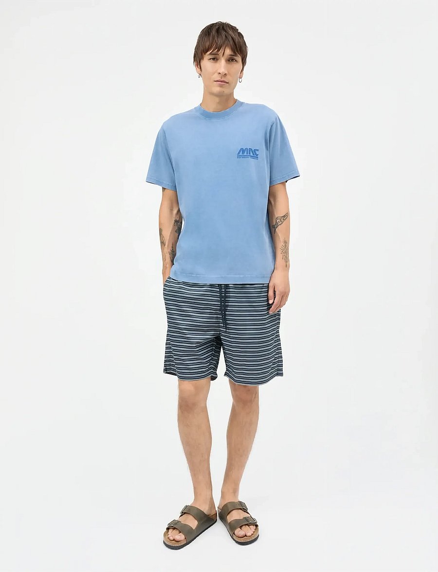 Mads Nørgaard - Cotton Jersey Frode MNC Tee - kortærmede t-shirts - riviera - 0