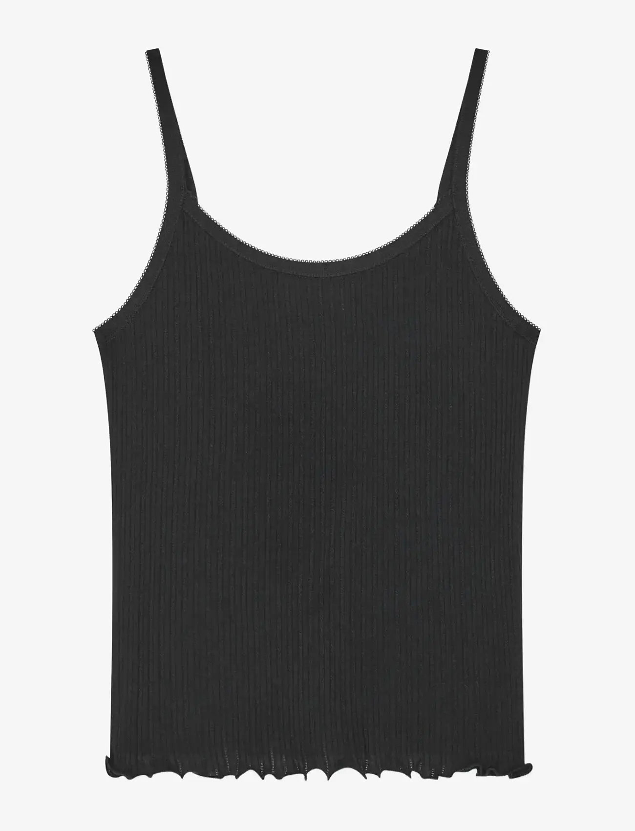 Mads Nørgaard - Pointella Trilla Top - sleeveless tops - black - 1