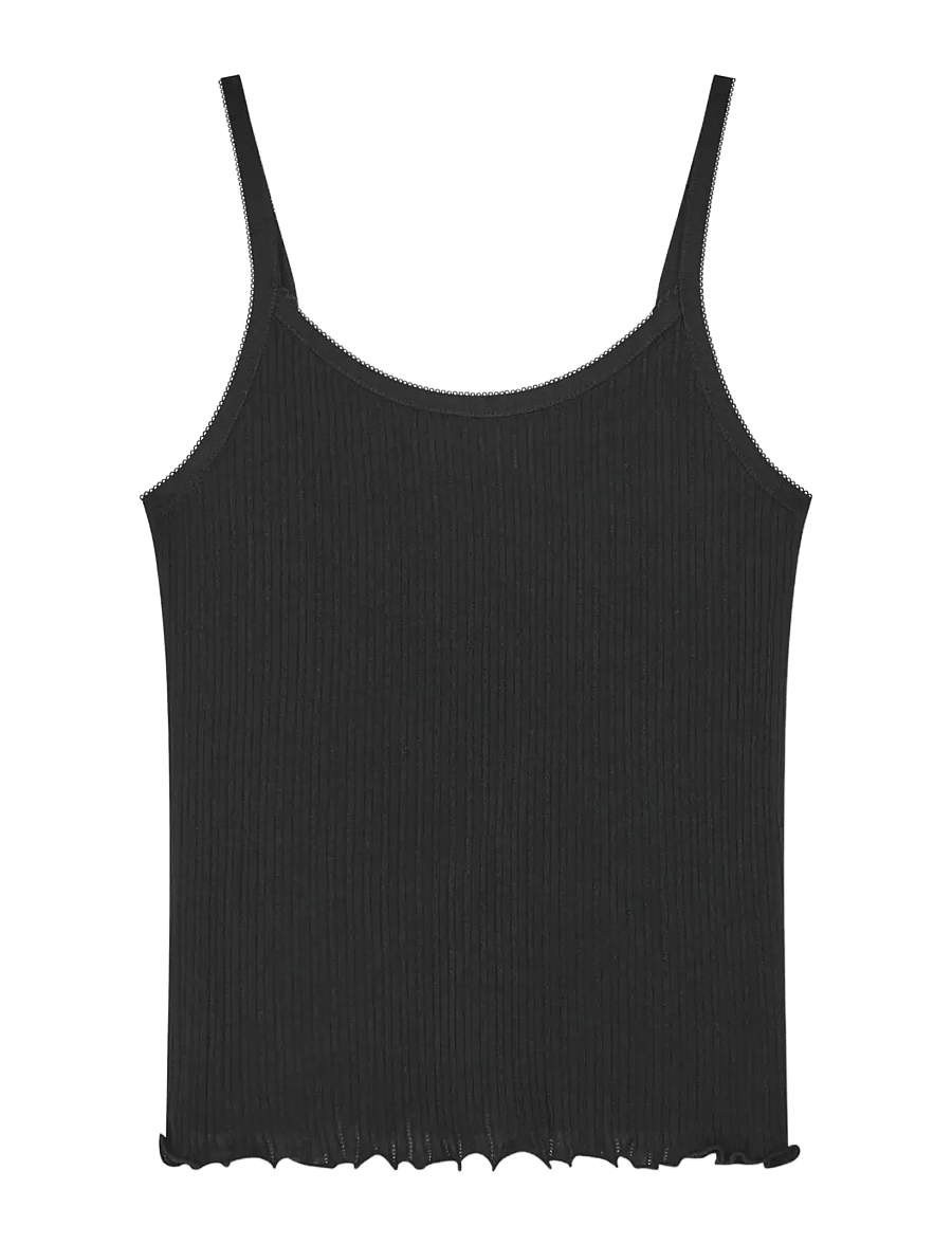 Mads Nørgaard - Pointella Trilla Top - Ärmellose tops - black - 1