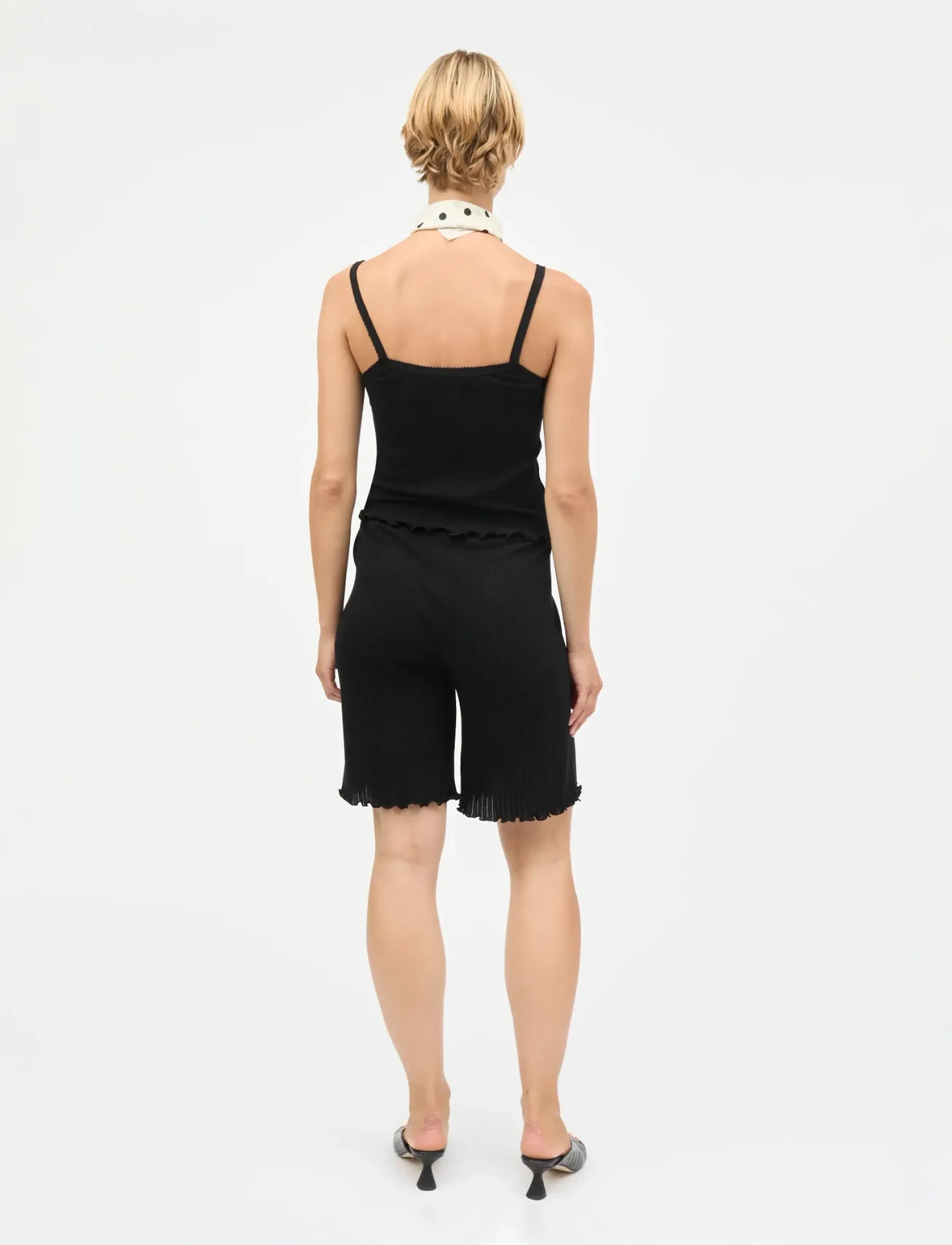 Mads Nørgaard - Pointella Trilla Top - Ärmellose tops - black - 2