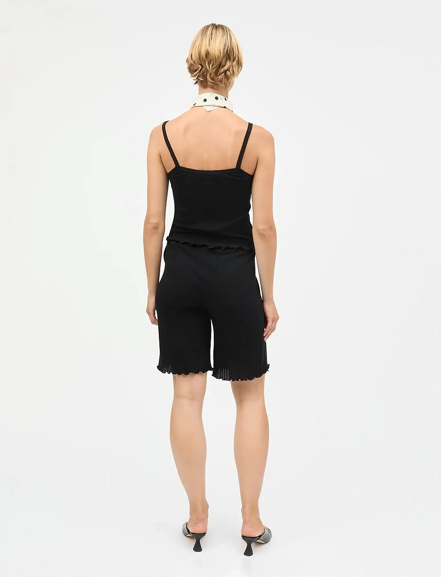 Mads Nørgaard - Pointella Trilla Top - Ärmellose tops - black - 2