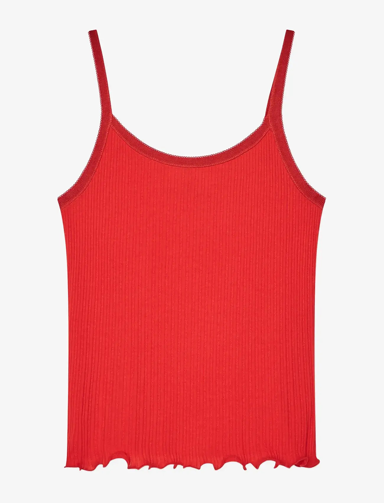 Mads Nørgaard - Pointella Trilla Top - linnen - fiery red - 1
