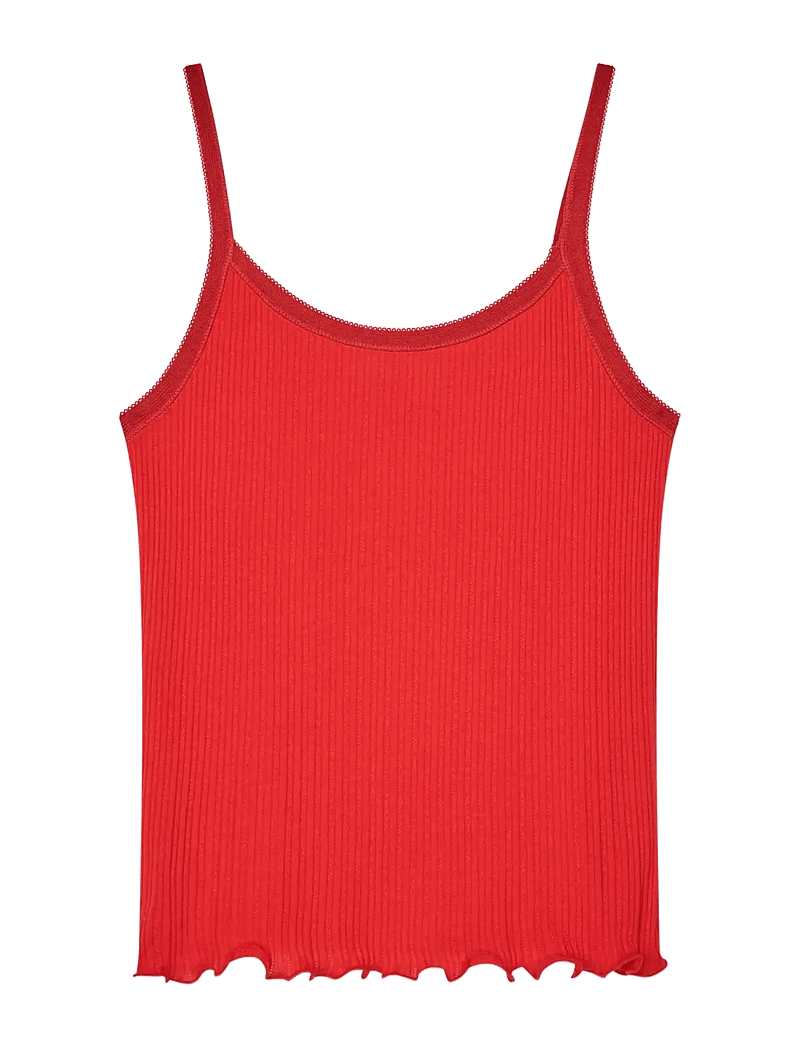 Mads Nørgaard - Pointella Trilla Top - linnen - fiery red - 1