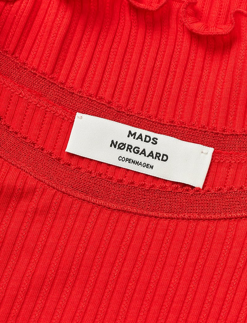 Mads Nørgaard - Pointella Trilla Top - linnen - fiery red - 3