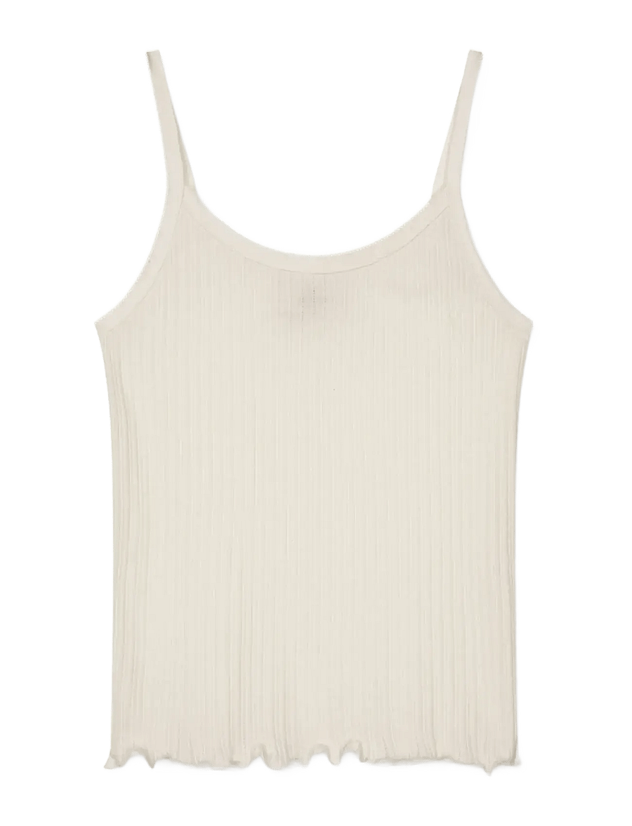 Mads Nørgaard - Pointella Trilla Top - linnen - vanilla ice - 0