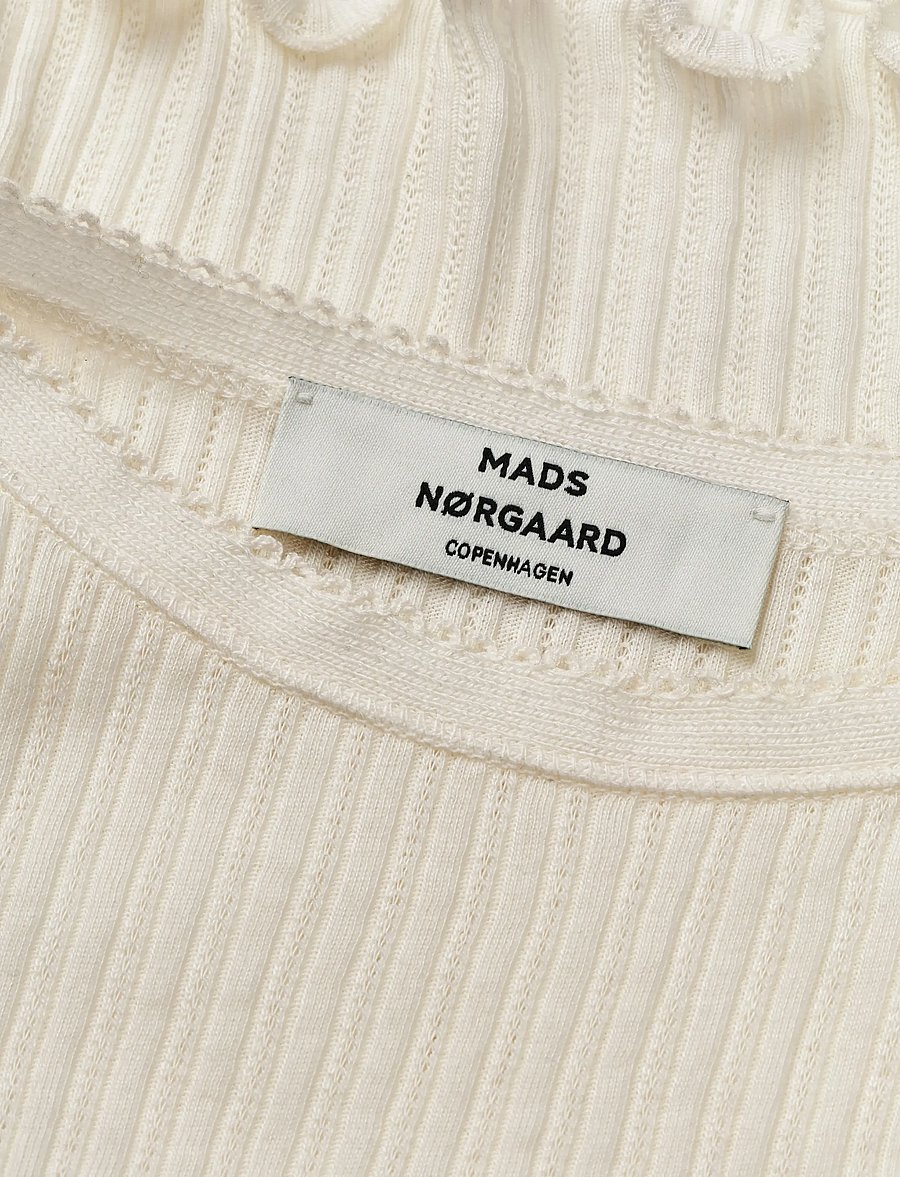 Mads Nørgaard - Pointella Trilla Top - linnen - vanilla ice - 1