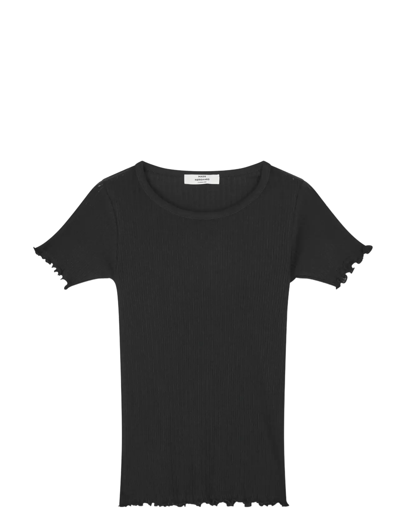 MADS NØRGAARD Pointella Trixy Tee Schwarz - L - Damen