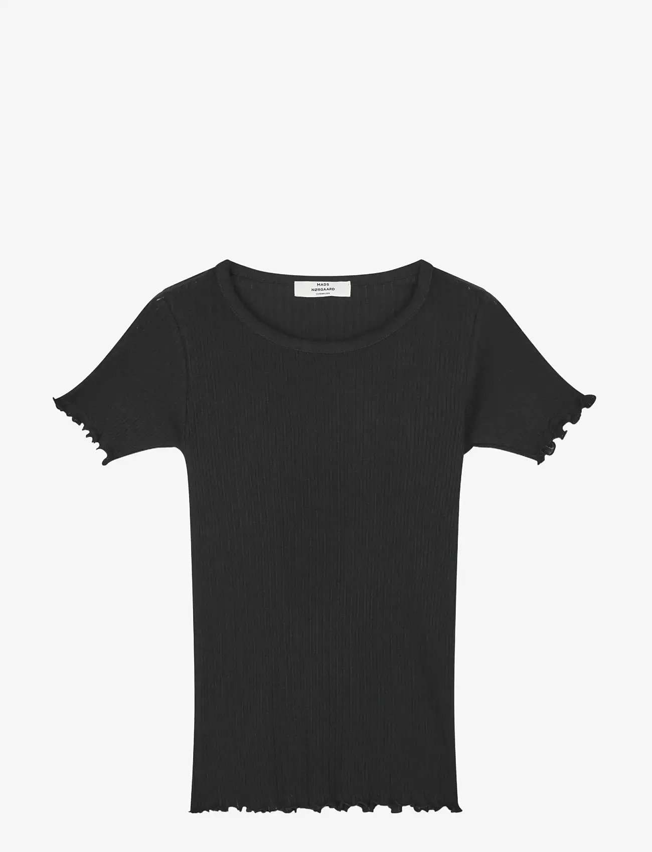 Mads Nørgaard - Pointella Trixy Tee - t-shirts - black - 1