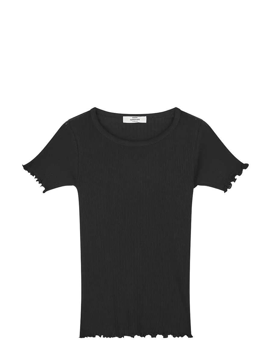 Mads Nørgaard - Pointella Trixy Tee - t-shirts - black - 1