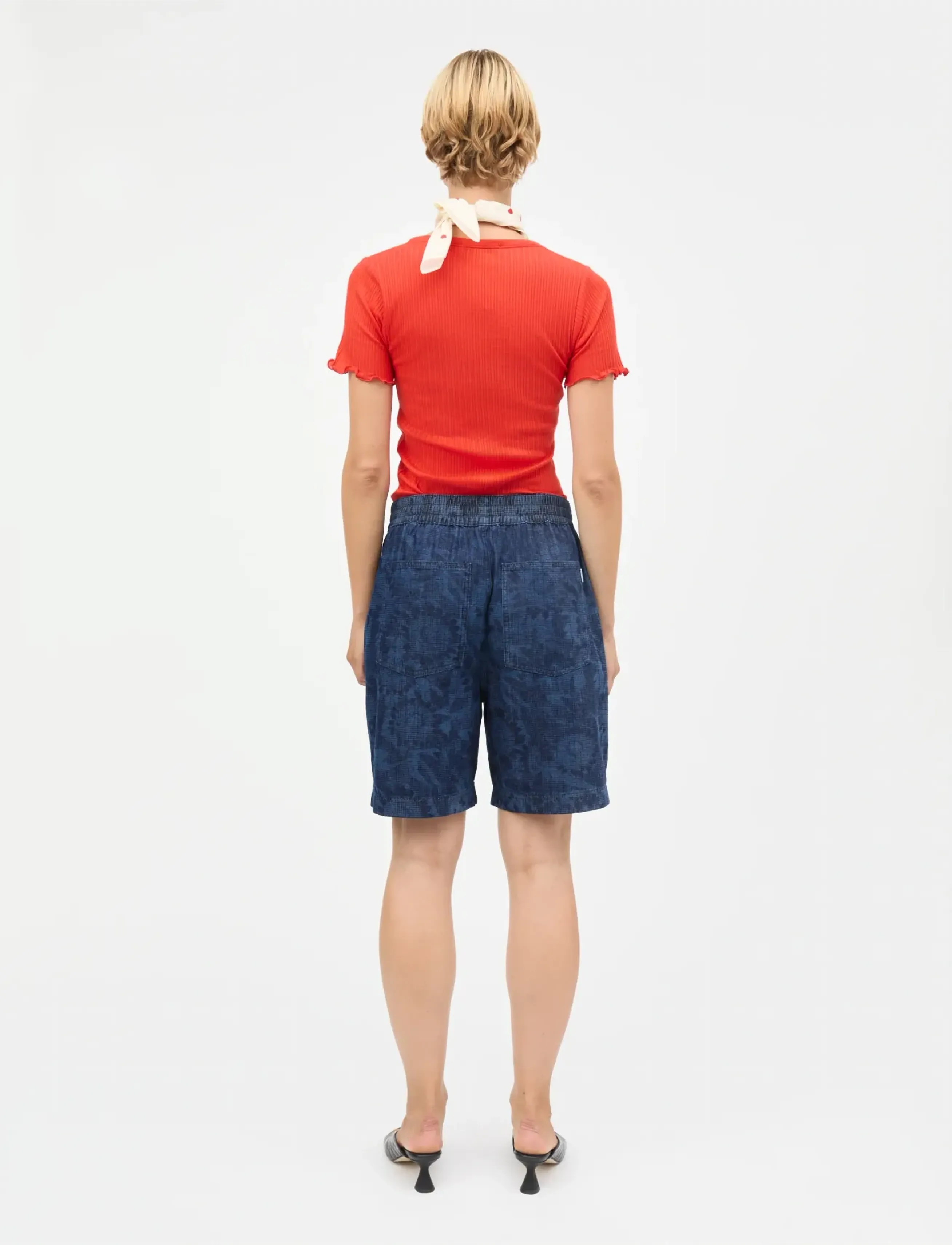 Mads Nørgaard - Pointella Trixy Tee - t-shirts - fiery red - 2