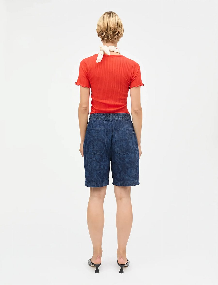 Mads Nørgaard - Pointella Trixy Tee - t-shirts - fiery red - 2