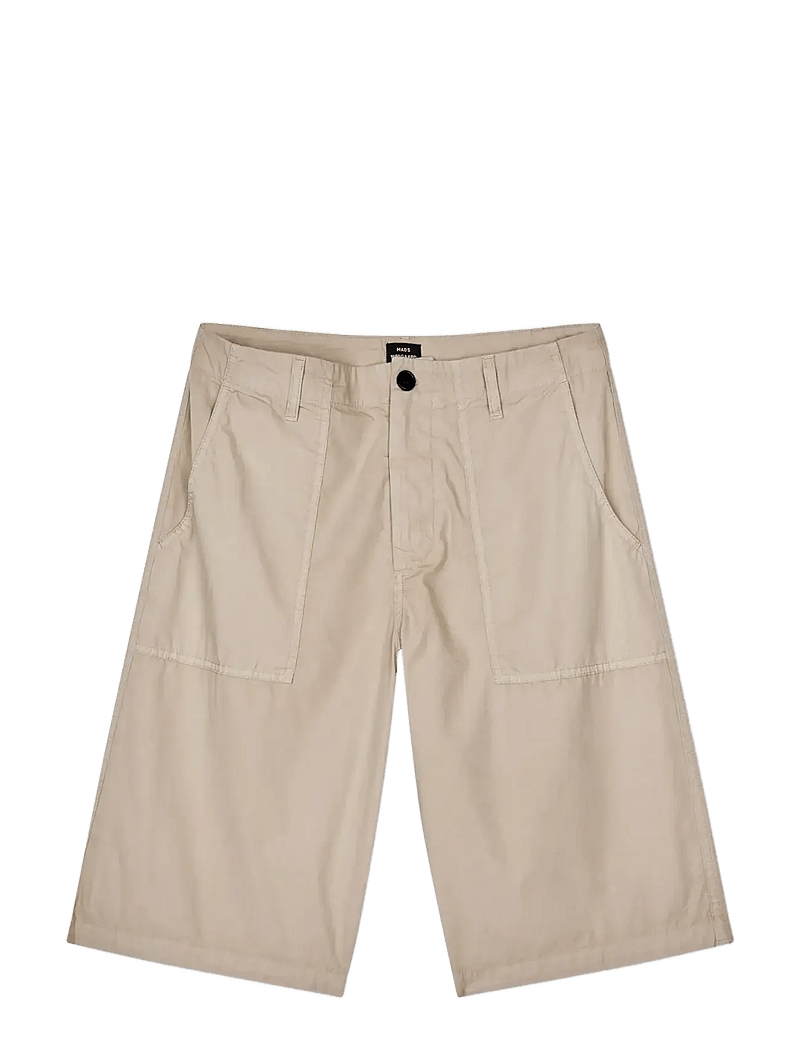 Mads Nørgaard - Dyed Weave Jay Work Shorts - casual shorts - plaza taupe - 1