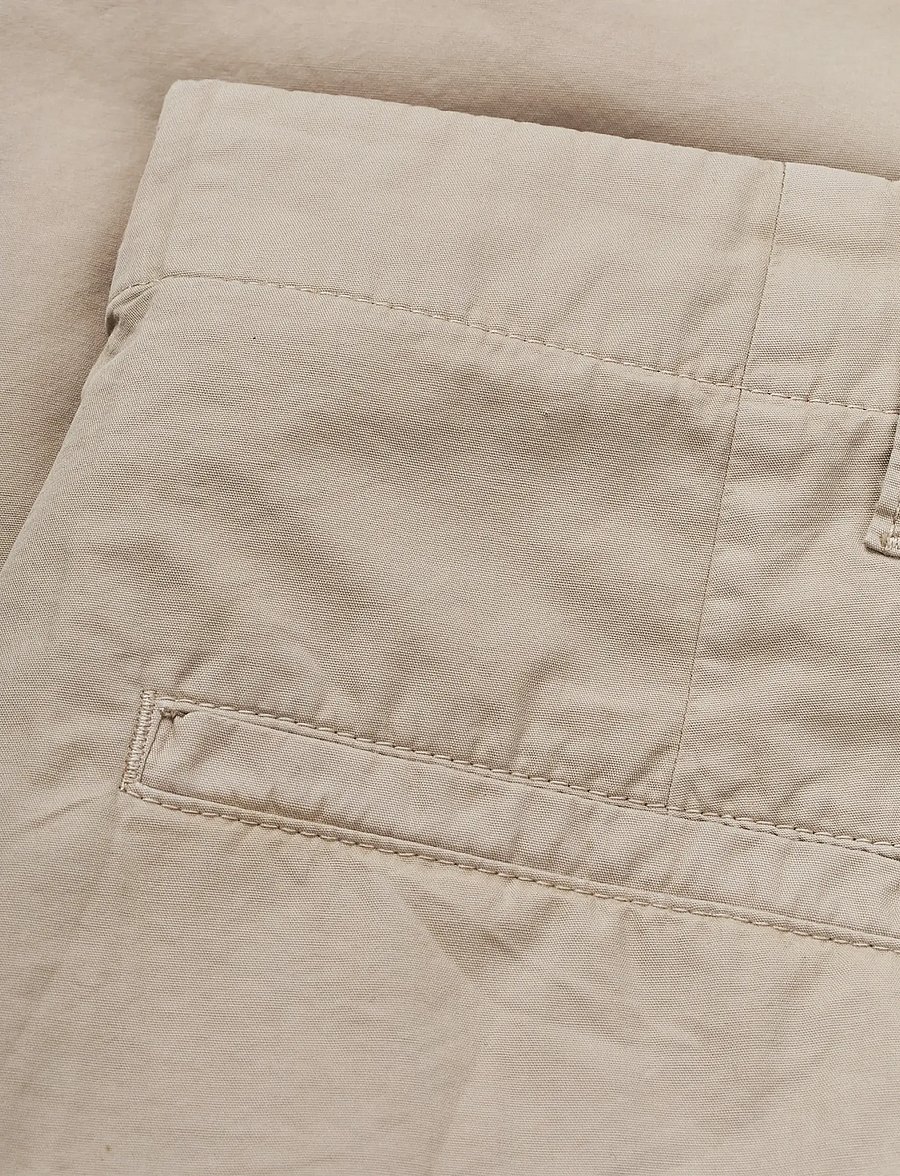 Mads Nørgaard - Dyed Weave Jay Work Shorts - casual shorts - plaza taupe - 3