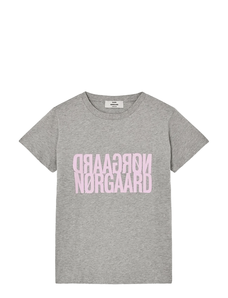Mads Nørgaard - Single Cotton Trenda P Tee - t-särgid - light grey melange - 0